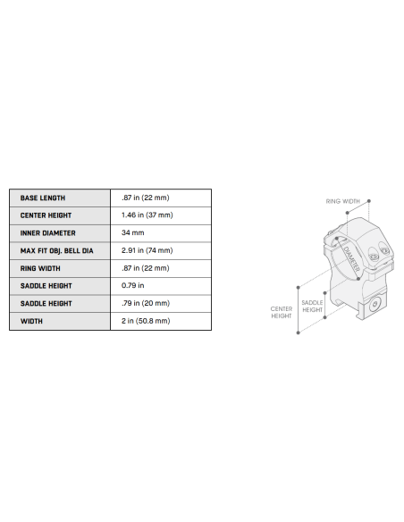 UTG® ACCU-SYNC® 34mm QR Picatinny Scope Rings UTG & UTG Pro - 6