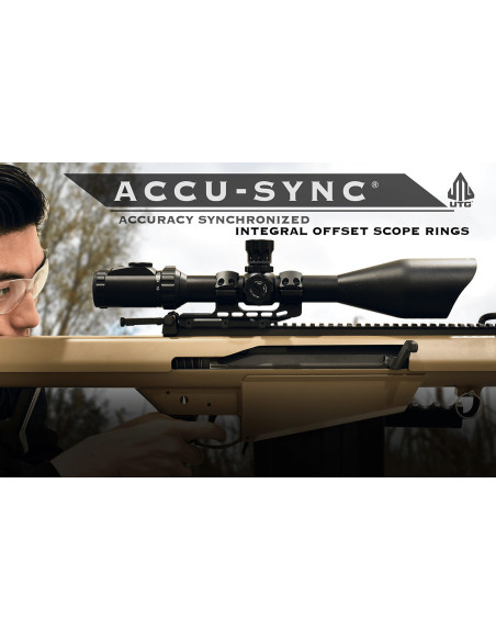 UTG® ACCU-SYNC® 30mm Picatinny Cantilever Mount, 34mm Offset, High Profile, Red UTG & UTG Pro - 3