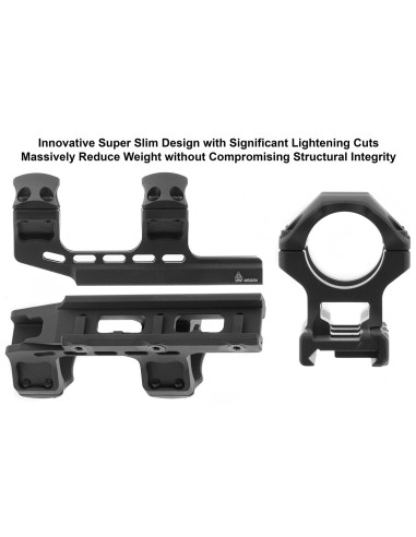 UTG® ACCU-SYNC® 30mm Picatinny Cantilever Mount, 34mm Offset, High Profile, Red UTG & UTG Pro - 5