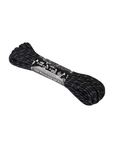 550 Paracord Reflective - Black | Atwood Rope MFG Helikon-Tex - 1
