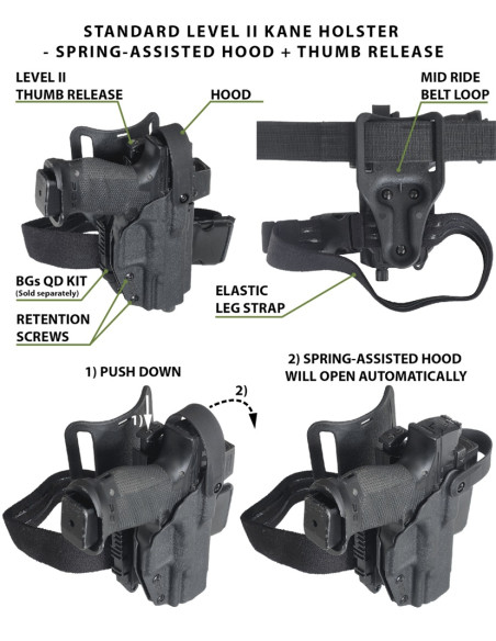 VANILLA | Kane LVL2 Holster | BGS Battle Gnome Solutions - 1