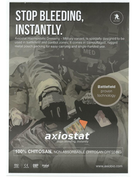 Hemostatic Z-Fold Gauze Chitosan (300 cm)| Axiostat Axiostat - 5