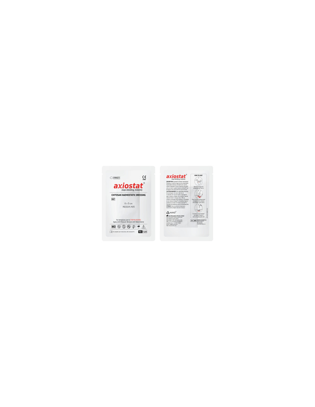 Hemostatic Non-Woven Patch Chitosan (8x8 cm)| Axiostat