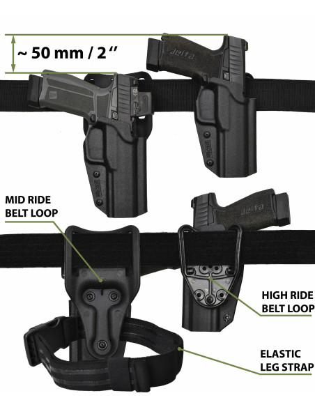 Glock + Fenix GL23R / GL19R V2.0 | Malin OWB Holster | BGs Battle Gnome Solutions - 2
