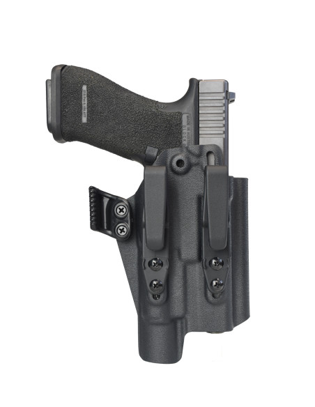 Glock 17 + Olight PL Turbo / PL-PRO / PL-3 / BALDR PRO R | Renny IWB Holster | BGS Battle Gnome Solutions - 1