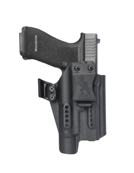 Glock 17 + Olight PL Turbo / PL-PRO / PL-3 / BALDR PRO R | Renny IWB Holster | BGS Battle Gnome Solutions - 2