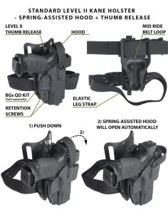 CZ P-10 F | Kane LVL2 Holster | BGS Battle Gnome Solutions - 1 2