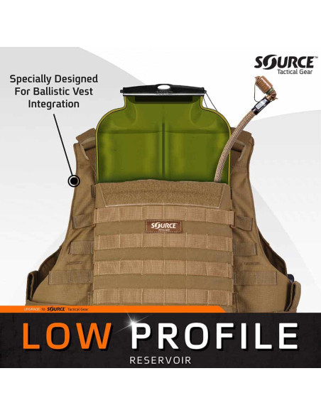 ILPS 3L Low Profile Bladder + UTA 3L | ILPS Source Source Tactical Gear - 6