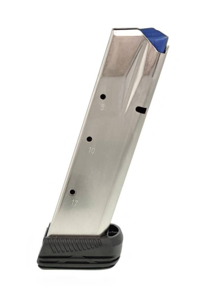 Nickel plated CZ75 / SP-01 / Shadow 1 / 2 - 17+2 Round Magazine | Mec-Gar  - 2
