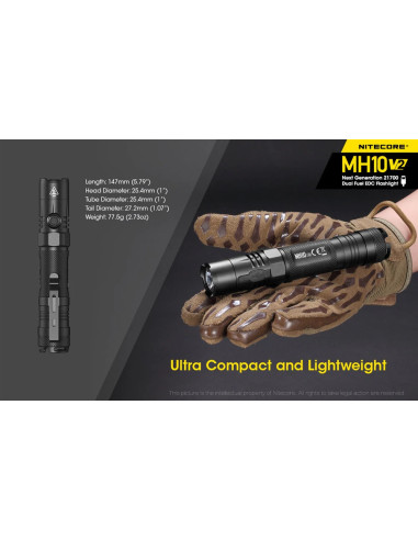 EDC Flashlight MH10 v2 (1200 Lumen) | NITECORE NITECORE - 3