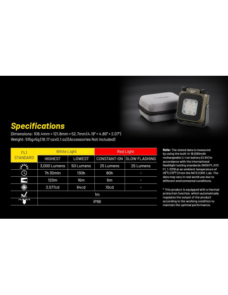 3-in-1 Outdoor Lantern NWL30 | NITECORE NITECORE - 9