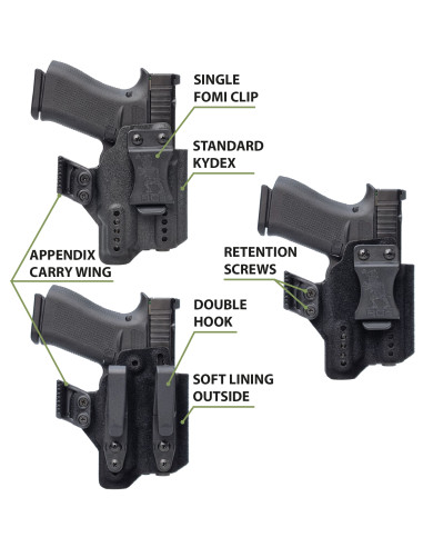 Glock 17 holster | IWB | Inforce WILD2 | BGS Battle Gnome Solutions - 3