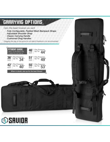 Double Urban Warfare 42" Rifle Case | Savior Savior - 6