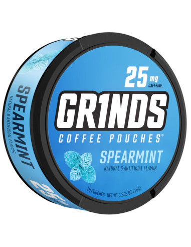 Coffee Pouches SPEARMINT (25 mg) | GR1NDS GR1NDS - 1