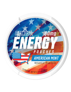 Energy Pouches AMERICAN MINT (80 mg) | GR1NDS GR1NDS - 1 2