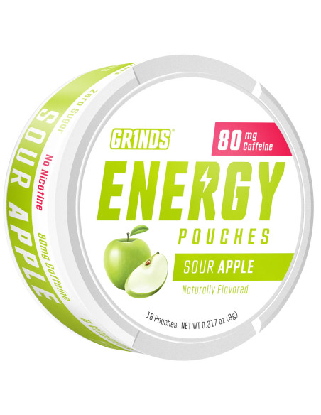 Energy Pouches SOUR APPLE (80 mg) | GR1NDS GR1NDS - 1