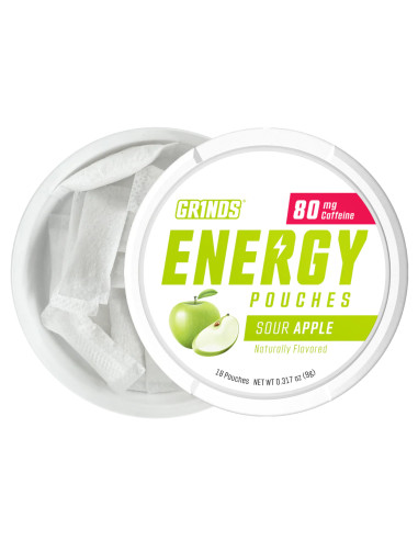 Energy Pouches SOUR APPLE (80 mg) | GR1NDS GR1NDS - 5