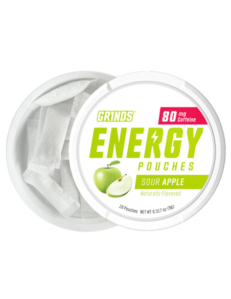 Energy Pouches SOUR APPLE (80 mg) | GR1NDS GR1NDS - 5