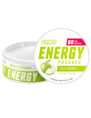 Energy Pouches SOUR APPLE (80 mg) | GR1NDS GR1NDS - 4