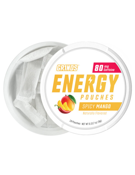 Energy Pouches SPICY MANGO (80 mg) | GR1NDS GR1NDS - 4