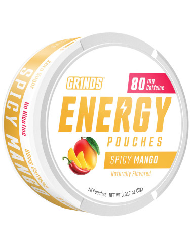 Energy Pouches SPICY MANGO (80 mg) | GR1NDS GR1NDS - 1