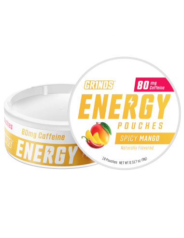 Energy Pouches SPICY MANGO (80 mg) | GR1NDS GR1NDS - 5