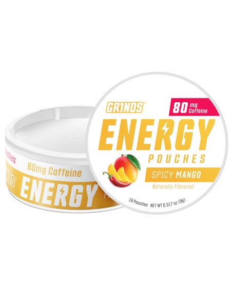 Energy Pouches SPICY MANGO (80 mg) | GR1NDS GR1NDS - 5