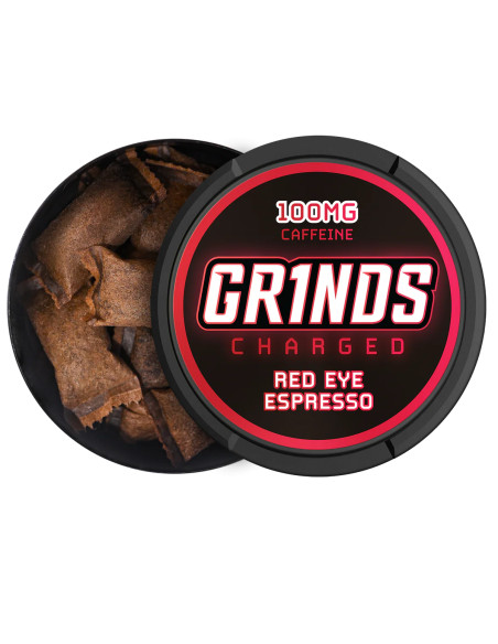 Coffee Pouches RED EYE ESPRESSO (100 mg) | GR1NDS GR1NDS - 4