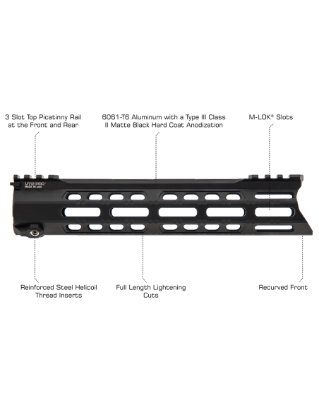 Forerunner Free Float M-LOK® Handguard 10" | UTG PRO UTG & UTG Pro - 3