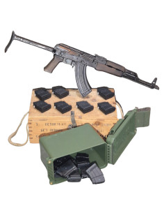 AK47 Combat Bundle | 7.62x39 |	Ammo Box + 7x 10 rd AK Magazine + AK Operator T-Shirt  - 1