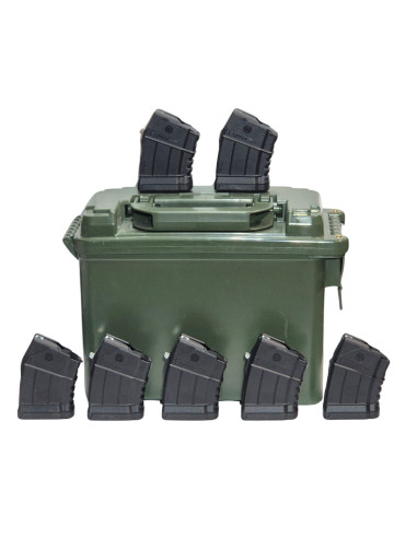 AK47 Combat Bundle | 7.62x39 |	Ammo Box + 7x 10 rd AK Magazine + AK Operator T-Shirt  - 2