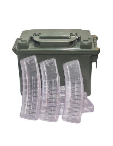 AR15 Combat Bundle | 5.56×45 / .223 | Ammo Box + 7x AR Magazine + AR Operator T-Shirt  - 2