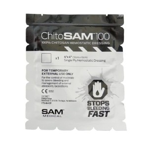 ChitoSAM 100 Hemostatic dressing | 4in x 4in