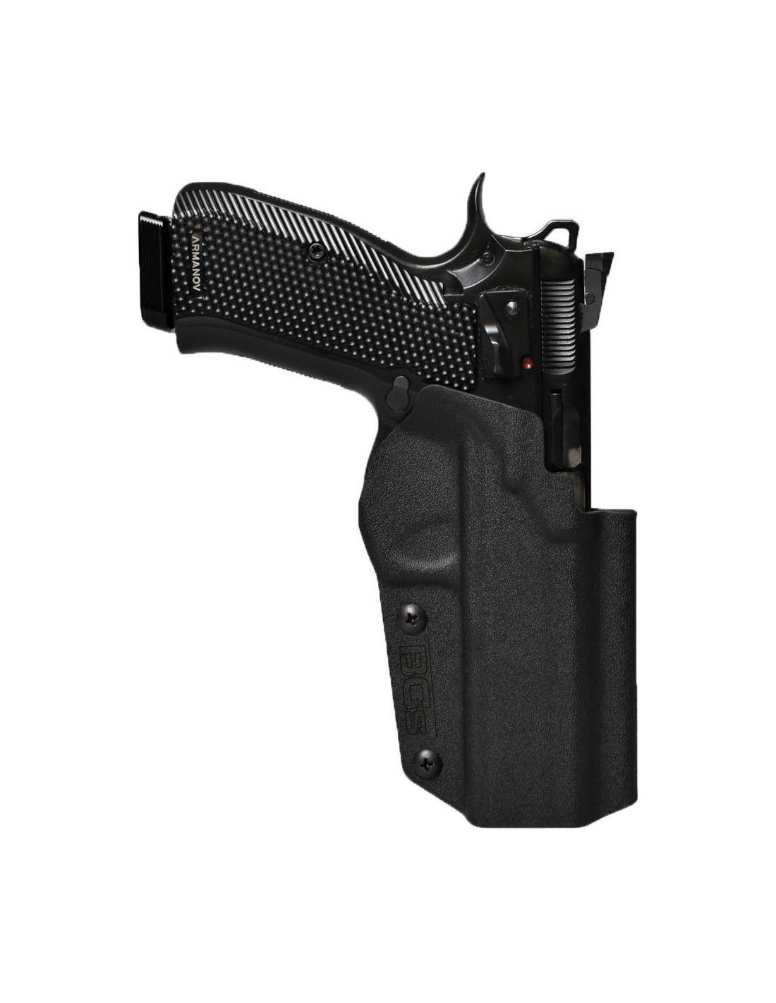 Tege Polymer Outside Waistband Gun Holster Fits For Cz 75 Sp-01 With Molle Attac