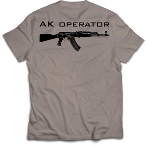 Operator T-shirt | Brown Grey