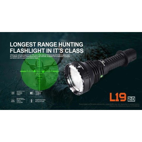 L19 2.0 Long Range Flashlight | Acebeam